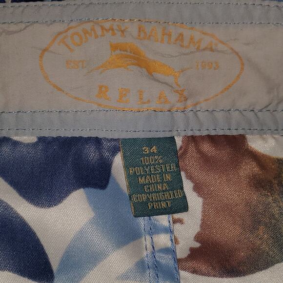 Tommy Bahama Relax Men's Floral Swim Board Shorts Size 34 - Picture 8 of 8